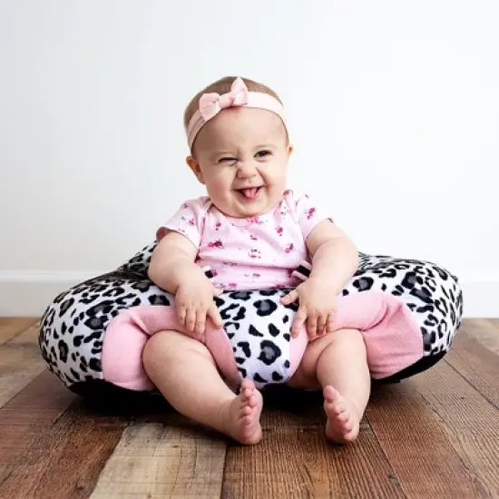 The Original Hugaboo HUG4246 Infant Sitting Chair, Pink Snow Leopard image {2}