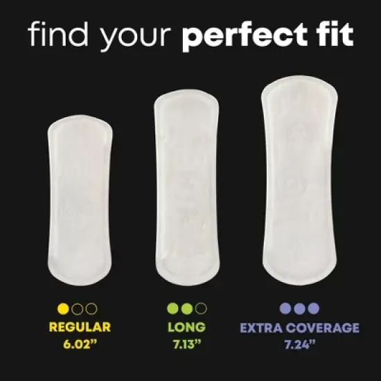 U by Kotex Clean & Secure Liner - Light Absorbency - Extra Coverage - 112ct image {2}