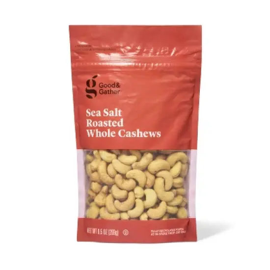 Sea Salt Roasted Whole Cashews - 9.5oz - Good & Gather&trade; image {3}
