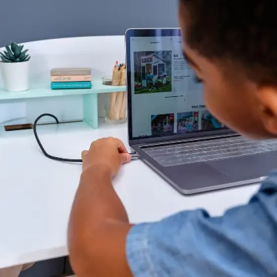 KidKraft Grow Together Pocket Adjustable Desk with Hutch and Chair image {4}