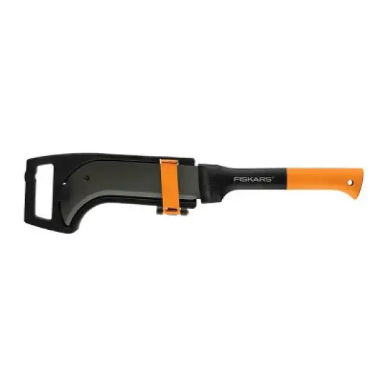 Brush Axe with Safety Sheath - Fixed Handle - Black/Orange image {4}