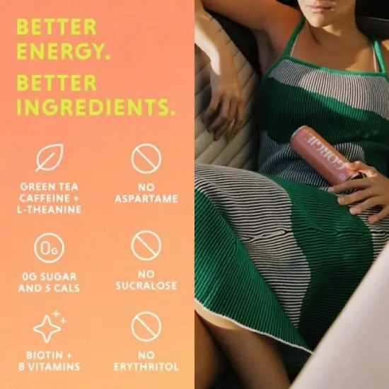 Gorgie Peach Tea Energy Drink - 12 fl oz Can image {6}