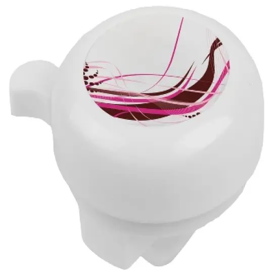 White Fancy Bella 3D Bicycle Bell, 55 mm image {1}