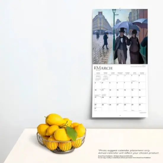 Browntrout 2024 Wall Calendar 12"x12" Impressionists image {3}