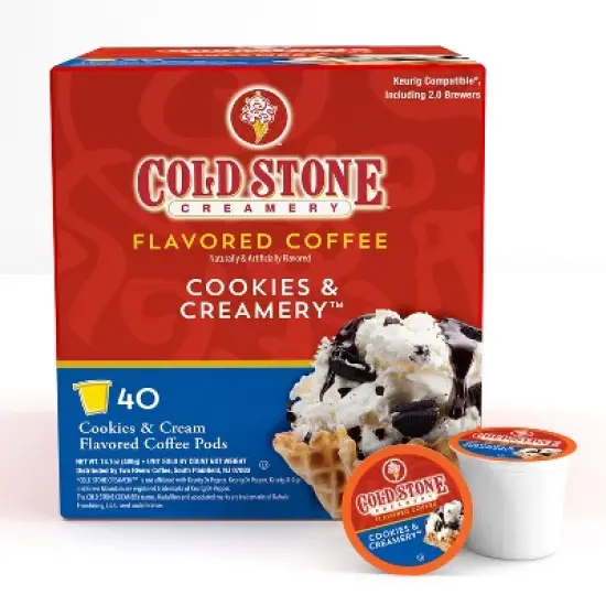 Cold Stone Creamery Ice Cream, Cookies and Creamery,Compatible Keurig 2.0, 40 Ct image {1}