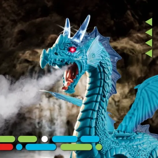 Discovery Kids Remote Control Dragon - Smoke Blue image {2}