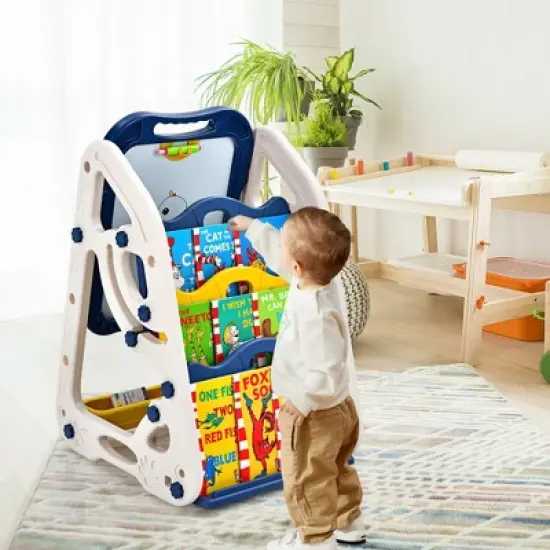 Costway 3-in-1 Kids Art Easel Double-Sided Tabletop Easel w/Art Accessories image {1}