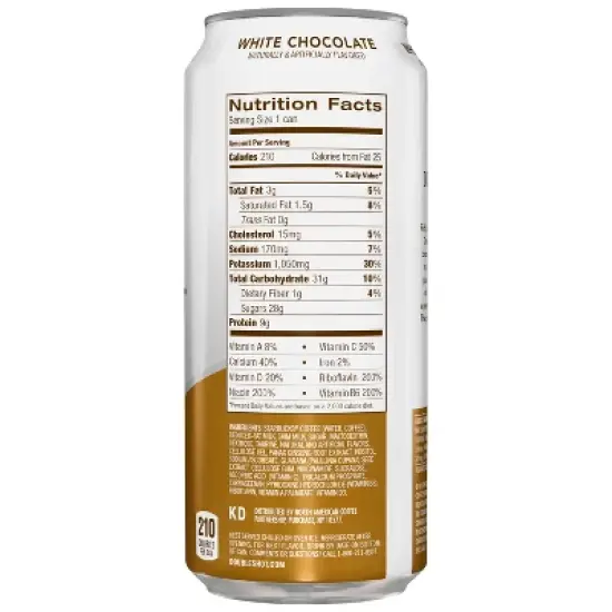 Starbucks Double Shot White Chocolate - 15 fl oz Can image {2}