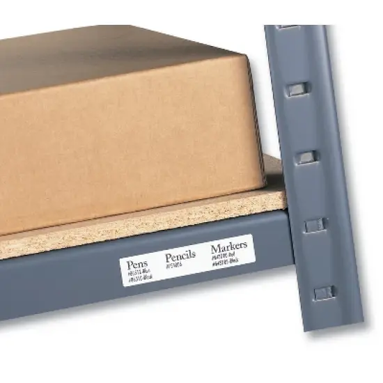 Avery Permanent ID Labels w/TrueBlock Technology Laser 5/8 x 3 White 1600/Pack 6577 image {3}