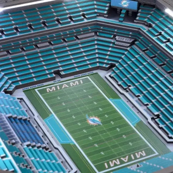 NFL Miami Dolphins 25-Layer StadiumViews Lighted End Table image {2}