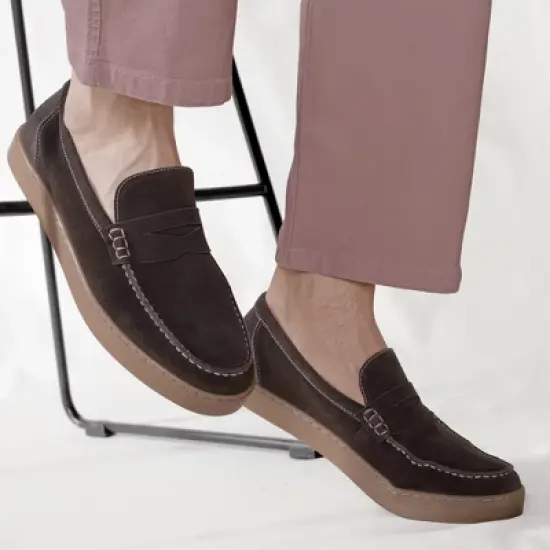 Dockers Mens Vaughn Suede Leather Casual Slip-On Penny Loafer Shoe image {7}