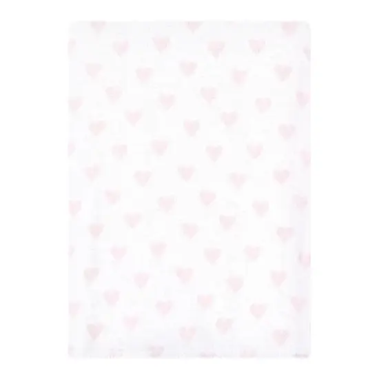 Hudson Baby Infant Girl Cotton Flannel Burp Cloths Bundle, Pink Gray Elephant, One Size image {4}