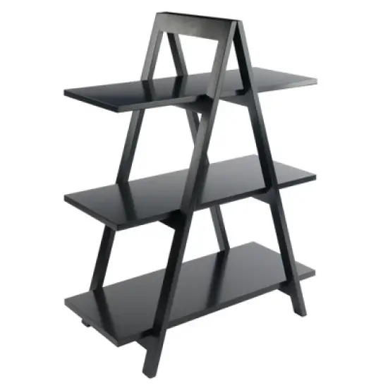 38.39" Aaron A Frame Shelf - Black - Winsome image {6}
