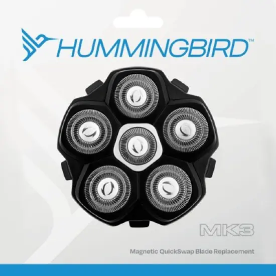 HUMMINGBIRD MK3 QuickSwap Replacement Blade Head, Genuine Blade Head Refill, Magnetic 6-Blade Head, Flexible Hypoallergenic Stainless Steel Blades image {2}