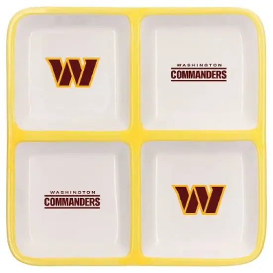 NFL Washington Commanders 4-Section Square Tray image {2}