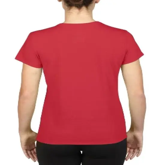 Gildan Missy Fit Womens X-Small Adult Performance Short Sleeve T-Shirt, Red image {2}