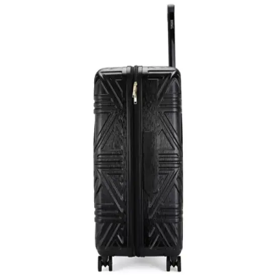 Badgley Mischka Contour Expandable Hardside Checked 3pc Luggage Set image {6}