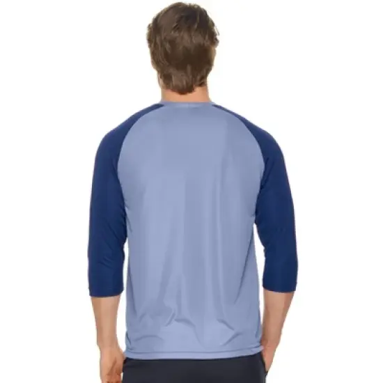 Expert Brand USA-Made Men's DriMax&trade; &frac34; Baseball Athletic Shirt image {3}