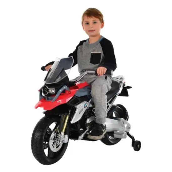 Rollplay 6V BMW Motorcycle Powered Ride-On - Red/Gray image {8}