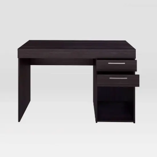 Home Office Workstation with Storage Espresso - Techni Mobili image {1}