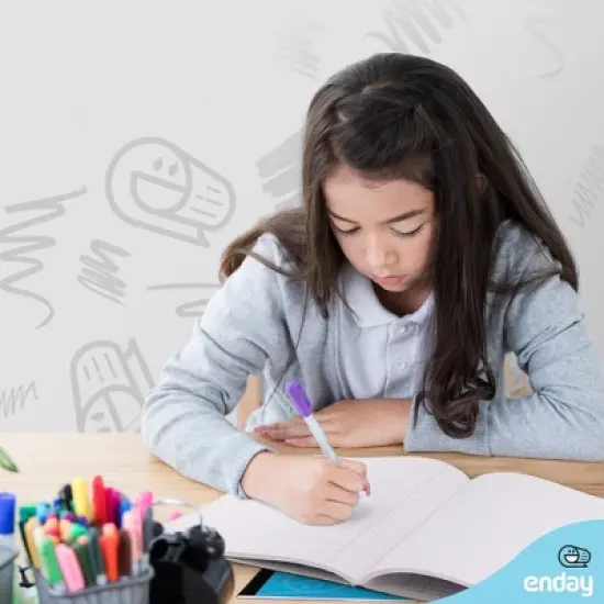 Enday Wide Ruled Composition Notebook 100 Sheets image {3}