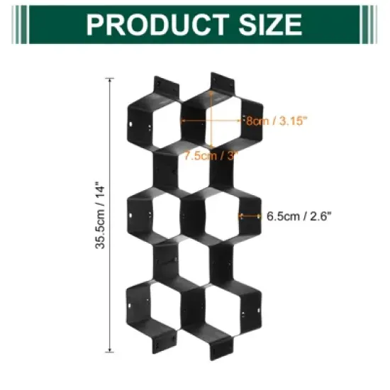 Unique Bargains Adjustable DIY Space Saving Drawer Desk Organizers 4 Pcs image {1}