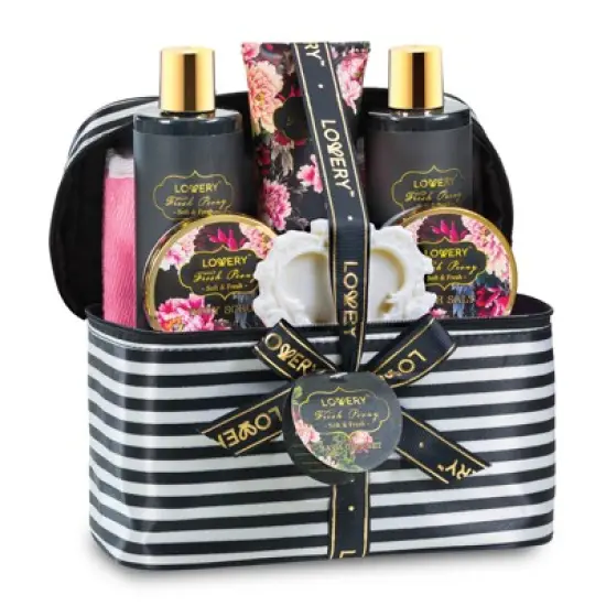 Lovery Home Spa Gift Basket, Luxury 8pc Bath & Body Set image {6}