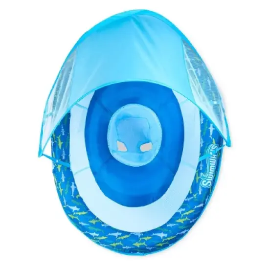 Swimways Sun Canopy Spring Float with Hyper-Flate Valve - Shark image {2}