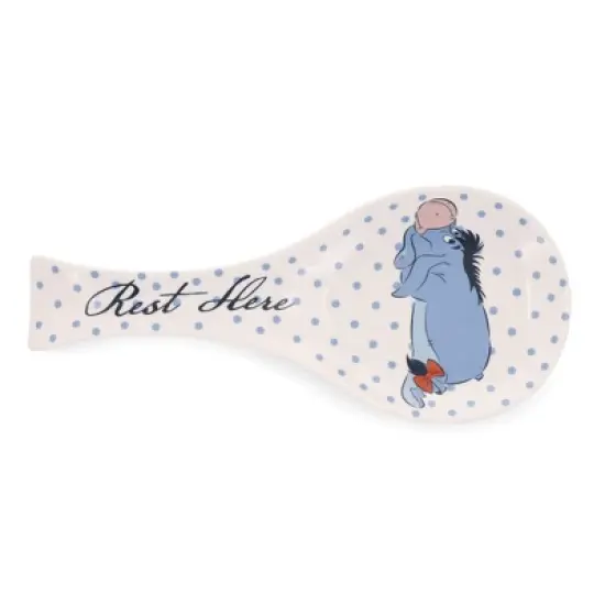 Silver Buffalo Disney Winnie the Pooh Eeyore Ceramic Spoon Rest image {1}