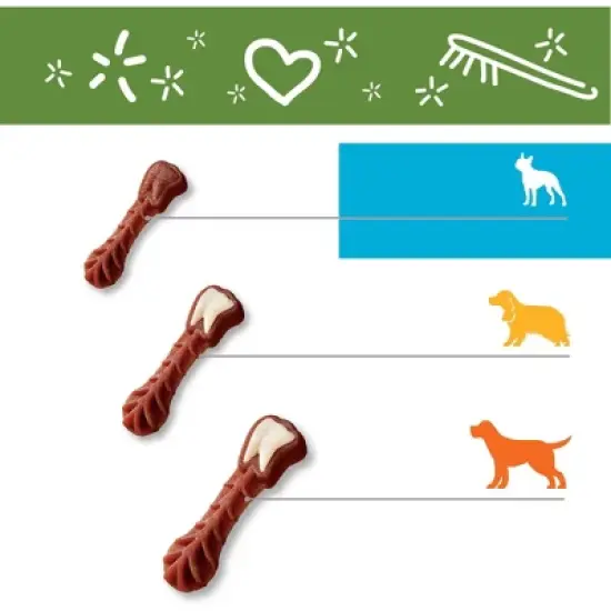 WHIMZEES by Wellness Brushzees Small Dental in Vegetable Flavor Dog Treats image {4}