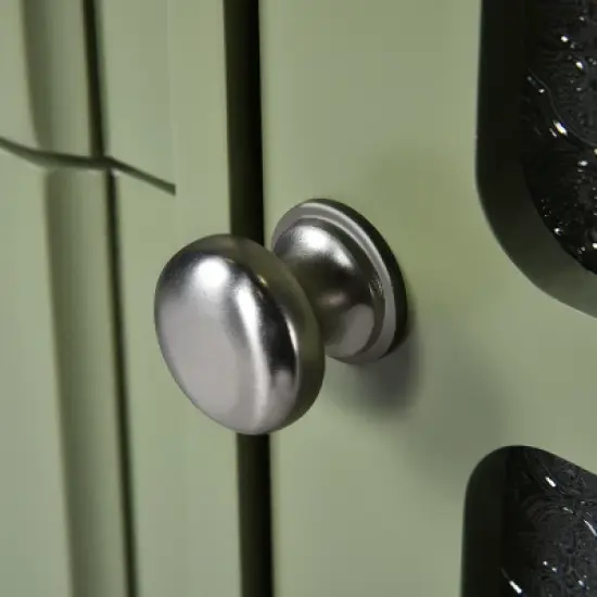 30'' Retro-Style Bathroom Vanity with Ceramic Sink, Freestanding Storage Cabinet with 2 Soft-Closing Drawers & Door, Green -ModernLuxe image {9}