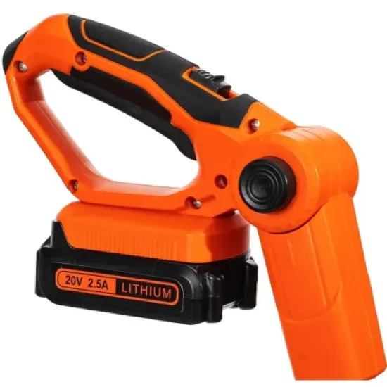 Ukoke Cordless Tiller Cultivator, 20V 2.5Ah Battery, 280 RPM, 24 Steel Blades, 5" Deep x 7.8" Wide Tilling Path, Orange, ST1902 image {6}