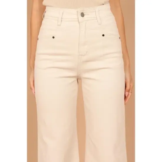 Petal and Pup Womens Georgette High Waisted Straight Leg Pants image {1}