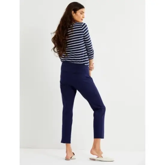 Curie Side Panel Slim Ankle Maternity Pant | A Pea in the Pod image {3}