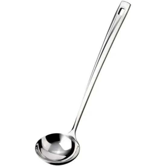 Unique Bargains Stainless Steel Ladle Kitchenware Spoons 11.6" Silver Tone 1 Pc image {7}