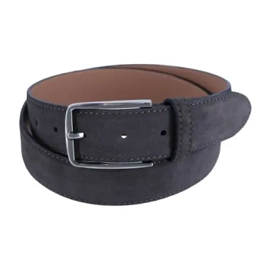 CTM Men's Brushed Suede Italian Leather Belt image {3}
