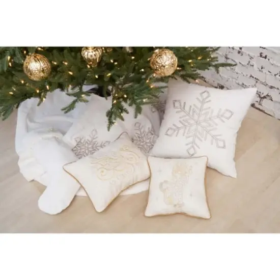 C&F Home 8.5" x 20" Fur Snowflake Christmas Stocking image {3}