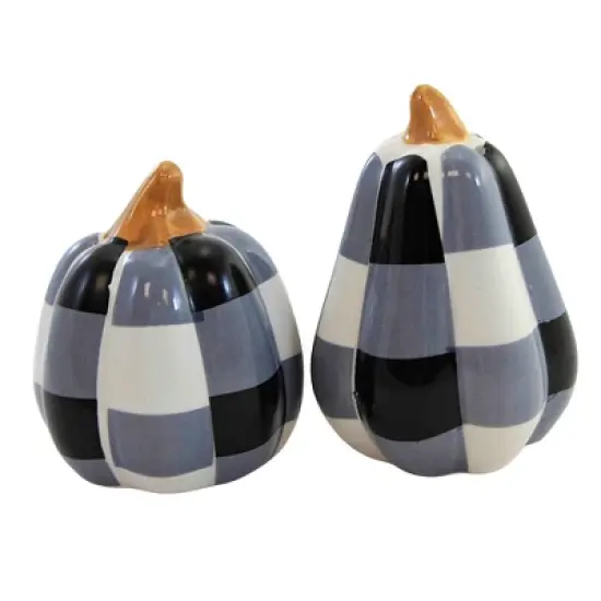 Tabletop 3.0 Inch Pumpkin Salt And Pepper Shaker , Halloween Fall (2PC) image {3}