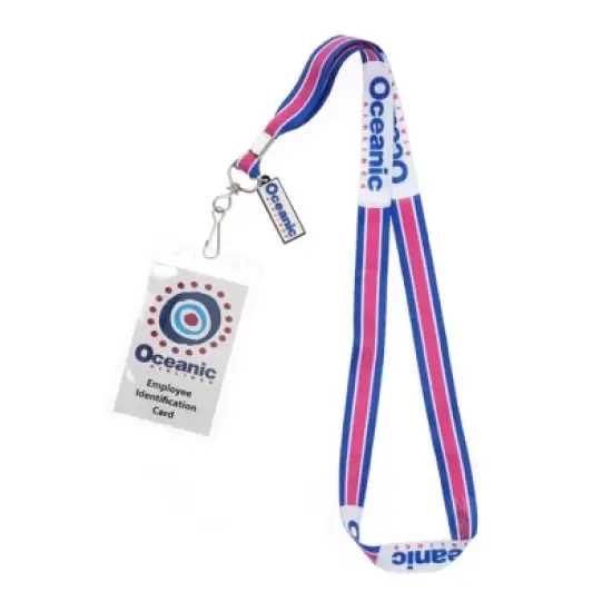 Surreal Entertainment Lost Oceanic Airlines Lanyard with ID Card & Charm image {9}
