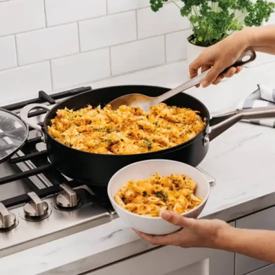 Ninja Foodi NeverStick Essential 5qt Saut&eacute; Pan with Glass Lid image {3}