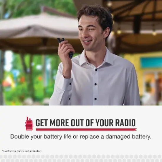 Li-Ion Replacement Battery for Cobra&reg; Performa 400/450 2-Way Handheld Business Radios, 0010078-1 in Black image {4}