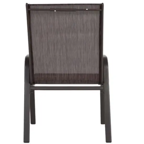 ELJGET 2-Piece Patio Chairs Camping Garden Chairs with Armrest & Backrest for Garden Patio Pool Beach Yard Space Saving image {11}