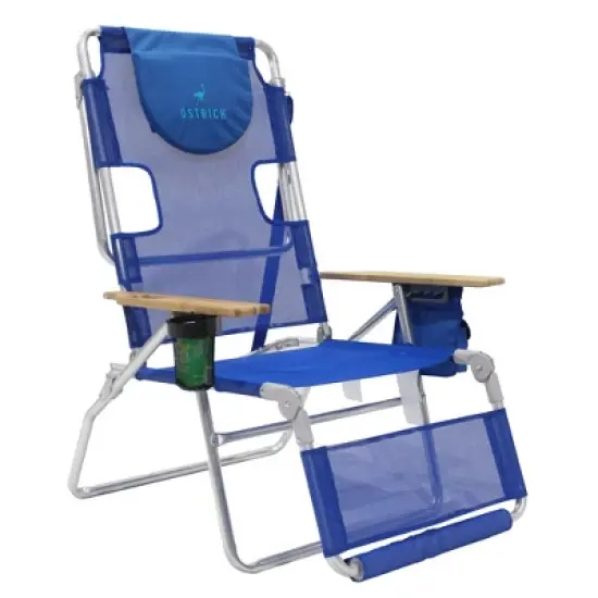Ostrich Altitude 3-N-1 Lightweight Lawn Beach Reclining Lounge Chair with Faootrest, Outdoor Furniture for Patio, Balcony, Backyard, or Porch image {6}