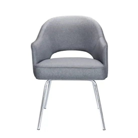 Guest Chair Gray Linen - Boss Office Products image {5}