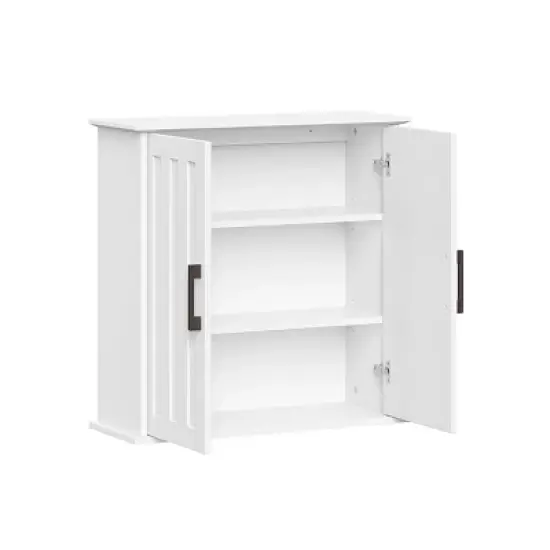 Monroe Two-Door Wall Cabinet White - RiverRidge Home image {4}