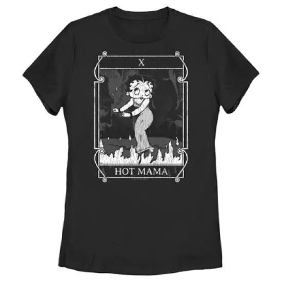 Women's Betty Boop Hot Mama Distressed T-Shirt image {3}