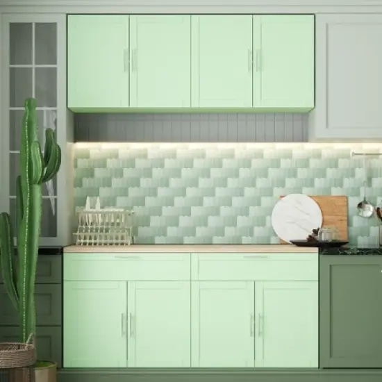 Famapy Split Kitchen Pantry Cabinet Storage Cupboard image {15}