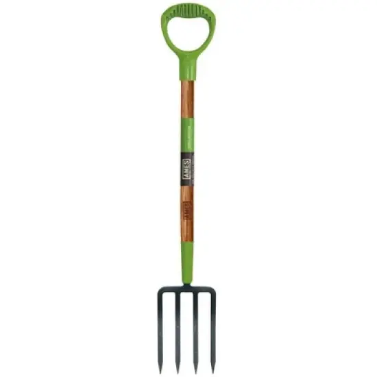 4-Tine Forged Floral Spading Fork - AMES image {3}