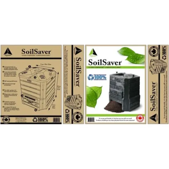Algreen Products Soil Saver Classic Compost Bin, Black, 94 Gallons image {2}