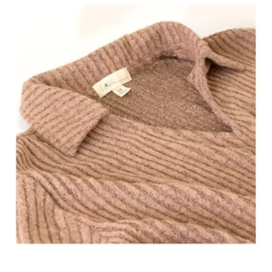 I AM by Studio 51 Womens Regular Fit Long Sleeve V Neck T-shirt - Pink Medium image {2}